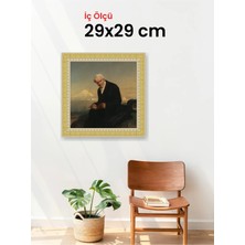 Hars Royal Klasik Desenli Çok Renkli Çerçeve 29 x 29 cm Şeffaf Korumalı Pvc