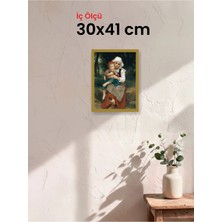 Hars Slim Ince Profil Altın Çerçeve 30 x 41 cm Camlı