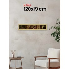 Hars Royal Klasik Desenli Çok Renkli Çerçeve 120 x 19 cm Şeffaf Korumalı Pvc