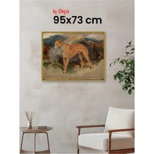 Hars Slim Ince Profil Altın Çerçeve 95 x 73 cm Camlı