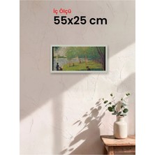 Hars Slim Ince Profil Gümüş Çerçeve 55 x 25 cm Şeffaf Korumalı Pvc