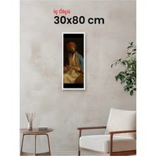 Hars Slim Ince Profil Beyaz Çerçeve 30 x 80 cm Camlı