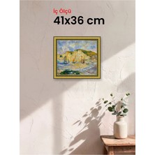 Hars Royal Klasik Desenli Altın Çerçeve 41 x 36 cm Şeffaf Korumalı Pvc