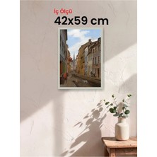 Hars Slim Ince Profil Gümüş Çerçeve 42 x 59 cm Camlı