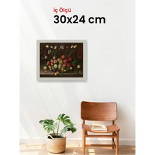 Hars Slim Ince Profil Gümüş Çerçeve 30 x 24 cm Camlı