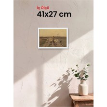 Hars Slim Ince Profil Beyaz Çerçeve 41 x 27 cm Camlı