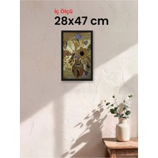 Hars Slim Ince Profil Siyah Çerçeve 28 x 47 cm Şeffaf Korumalı Pvc
