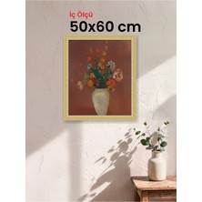 Hars Royal Klasik Desenli Çok Renkli Çerçeve 50 x 60 cm Şeffaf Korumalı Pvc