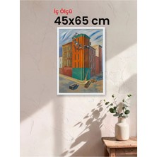 Hars Slim Ince Profil Beyaz Çerçeve 45 x 65 cm Şeffaf Korumalı Pvc