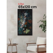 Hars Slim Ince Profil Siyah Çerçeve 65 x 120 cm Şeffaf Korumalı Pvc