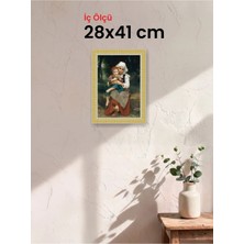 Hars Royal Klasik Desenli Çok Renkli Çerçeve 28 x 41 cm Camlı