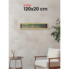 Hars Royal Klasik Desenli Çok Renkli Çerçeve 120 x 20 cm Şeffaf Korumalı Pvc