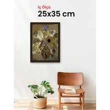 Hars Slim Ince Profil Kahverengi Çerçeve 25 x 35 cm Şeffaf Korumalı Pvc