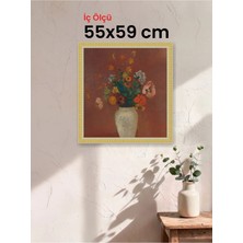 Hars Royal Klasik Desenli Çok Renkli Çerçeve 55 x 59 cm Camlı