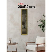 Hars Royal Klasik Desenli Altın Çerçeve 20 x 112 cm Camlı