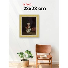 Hars Royal Klasik Desenli Çok Renkli Çerçeve 23 x 28 cm Camlı