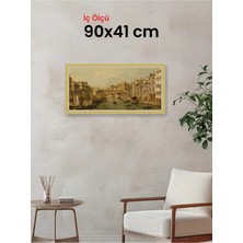 Hars Royal Klasik Desenli Çok Renkli Çerçeve 90 x 41 cm Şeffaf Korumalı Pvc
