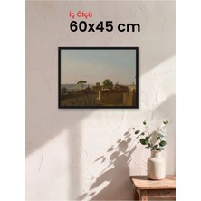 Hars Slim Ince Profil Siyah Çerçeve 60 x 45 cm Camlı