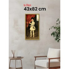 Hars Slim Ince Profil Altın Çerçeve 43 x 82 cm Camlı