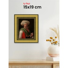 Hars Royal Klasik Desenli Altın Çerçeve 15 x 19 cm Camlı