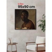 Hars Slim Ince Profil Siyah Çerçeve 95 x 90 cm Camlı