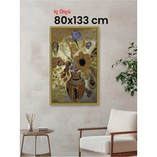 Hars Royal Klasik Desenli Altın Çerçeve 80 x 133 cm Camlı