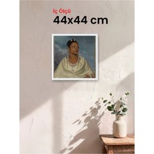 Hars Slim Ince Profil Beyaz Çerçeve 44 x 44 cm Camlı