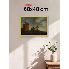 Hars Royal Klasik Desenli Çok Renkli Çerçeve 68 x 48 cm Camlı