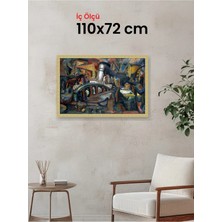 Hars Royal Klasik Desenli Çok Renkli Çerçeve 110 x 72 cm Camlı