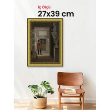 Hars Royal Klasik Desenli Altın Çerçeve 27 x 39 cm Camlı