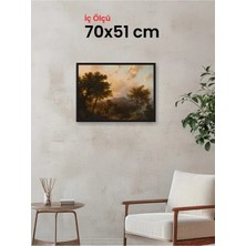 Hars Slim Ince Profil Siyah Çerçeve 70 x 51 cm Şeffaf Korumalı Pvc