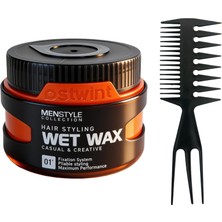 Morco Profesyonel Çatal Şekil Tarak & Menstyle Collection Saç Şekillendirici Wet Wax No:1 150ML
