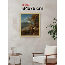 Hars Royal Klasik Desenli Çok Renkli Çerçeve 64 x 75 cm Şeffaf Korumalı Pvc