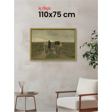 Hars Royal Klasik Desenli Altın Çerçeve 110 x 75 cm Camlı