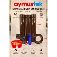 Aymustek Emaye 3 Boru 1 Dirsek 1 Ayna ( Jel Hediye