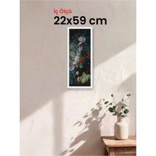 Hars Slim Ince Profil Beyaz Çerçeve 22 x 59 cm Şeffaf Korumalı Pvc