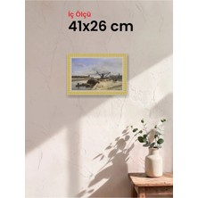 Hars Royal Klasik Desenli Çok Renkli Çerçeve 41 x 26 cm Şeffaf Korumalı Pvc
