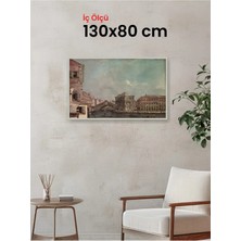 Hars Slim Ince Profil Gümüş Çerçeve 130 x 80 cm Şeffaf Korumalı Pvc