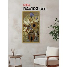 Hars Slim Ince Profil Altın Çerçeve 54 x 103 cm Şeffaf Korumalı Pvc