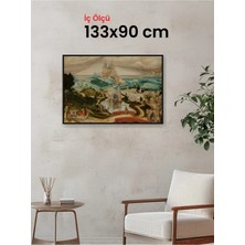 Hars Slim Ince Profil Siyah Çerçeve 133 x 90 cm Şeffaf Korumalı Pvc