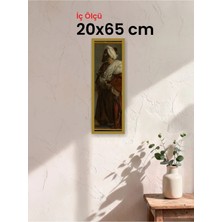 Hars Slim Ince Profil Altın Çerçeve 20 x 65 cm Şeffaf Korumalı Pvc