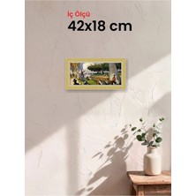 Hars Royal Klasik Desenli Çok Renkli Çerçeve 42 x 18 cm Camlı