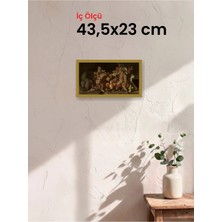 Hars Slim Ince Profil Altın Çerçeve 43,5 x 23 cm Camlı