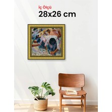 Hars Royal Klasik Desenli Altın Çerçeve 28 x 26 cm Şeffaf Korumalı Pvc