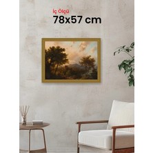 Hars Gallery Klasik Altın Çerçeve 78 x 57 cm Camlı
