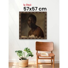 Hars Heritage Eskitme Kahverengi Çerçeve 57 x 57 cm Şeffaf Korumalı Pvc