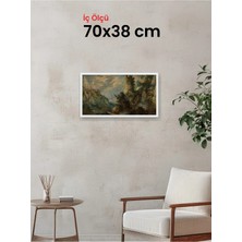 Hars Slim Ince Profil Beyaz Çerçeve 70 x 38 cm Şeffaf Korumalı Pvc