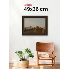 Hars Gallery Klasik Kahverengi Çerçeve 49 x 36 cm Şeffaf Korumalı Pvc