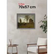 Hars Royal Klasik Desenli Gümüş Çerçeve 70 x 57 cm Camlı