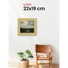 Hars Royal Klasik Desenli Çok Renkli Çerçeve 22 x 19 cm Camlı